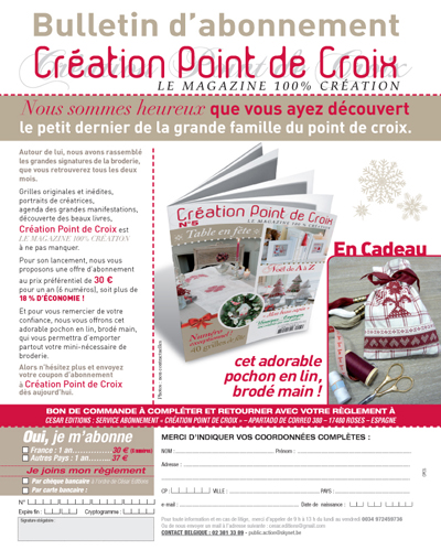Création Point de Croix Magazine N°05 - page 7