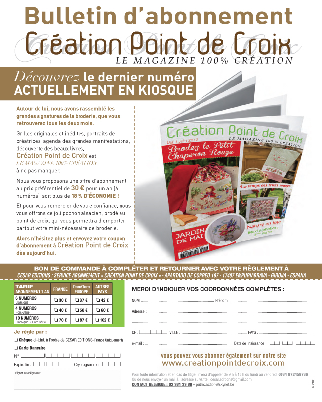Création Point de Croix Magazine N°21 - page 29