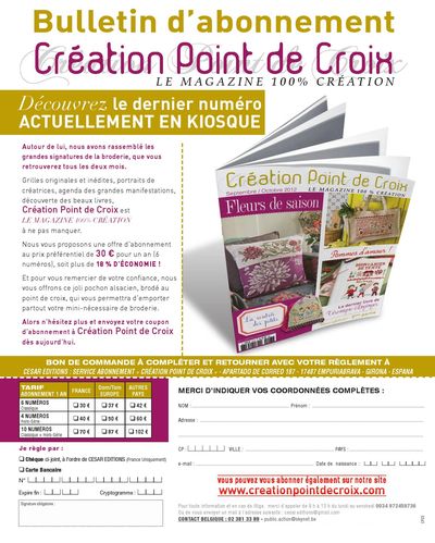 Création Point de Croix Magazine N°23 - page 9