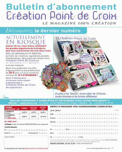 Création Point de Croix Magazine N°56 - page 4
